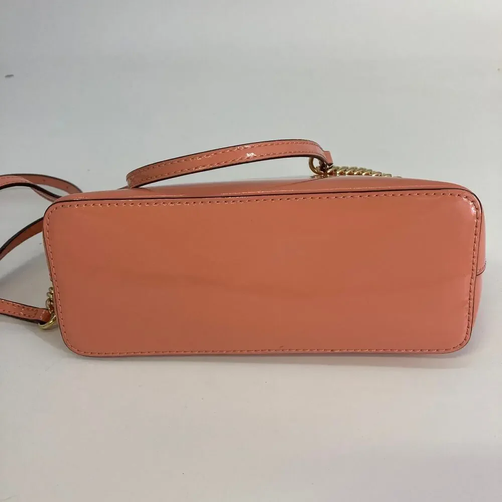 MICHAEL KORS NWT PATTON LEATHER PEACH WOMENS CROSSBODY BAG